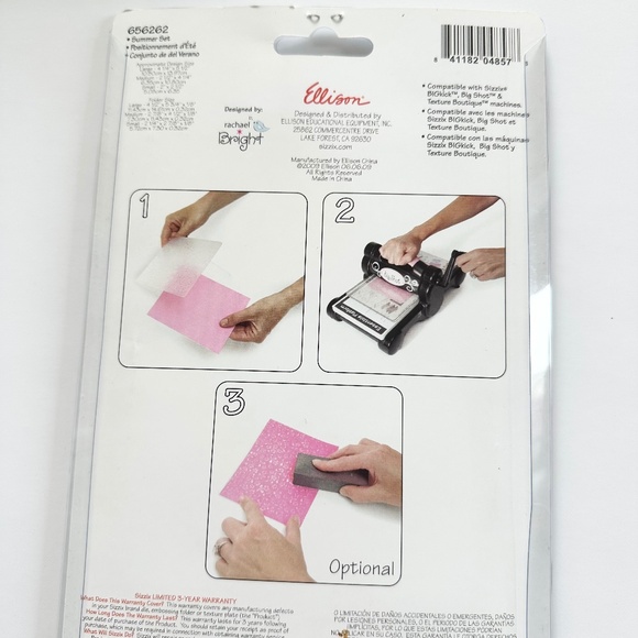 Sizzix Embossing Folders Summer Set - Picture 3 of 4